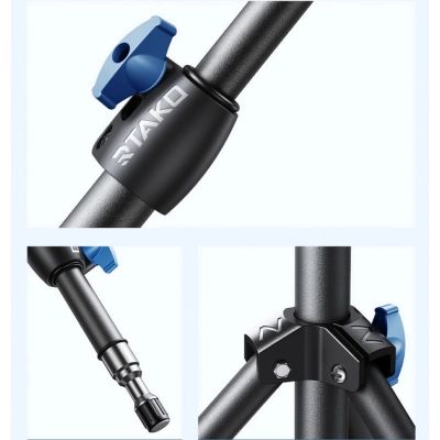 Штатив RTAKO ZJ-ZB01 55CM Matte Finish Carbon Steel Tripod Black (6930539528246)