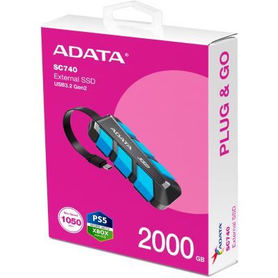 Накопичувач SSD USB 3.2 2TB SC740 ADATA (SC740-2000G-CBU)