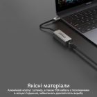 Адаптер Promate USB-C to RJ45 Ethernet 1000Mbps grey (gigaLink-c.grey)