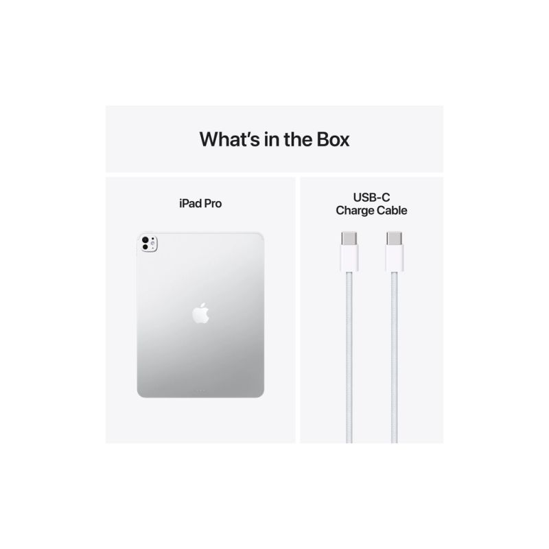 Планшет Apple iPad Pro 13" M5 Wi‑Fi + Cellular 256GB with standard glass - Silver (ME7X4TY/A)