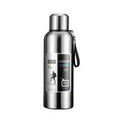 Термос Merlion з ситечком та чашкою 0,6 л, сталевий (ZK-127-600Grey)