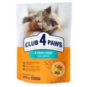 Сухой корм для кошек Club 4 Paws Премиум Sterilised с лососем 900 г (4820269144804)