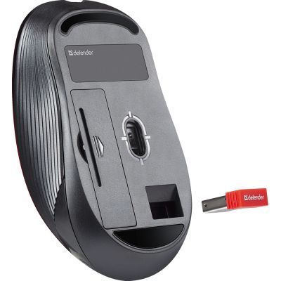 Мышка Defender Gassa MM-105 Wireless Red (52103)