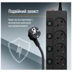 Сетевой фильтр питания ColorWay 5 розеток2м (CW-PSEA52SBK)