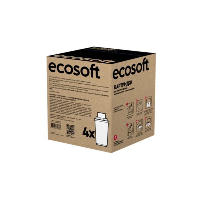 Картридж для фільтра глечика Ecosoft Аквафор 4шт (CRVK4AQRECO)