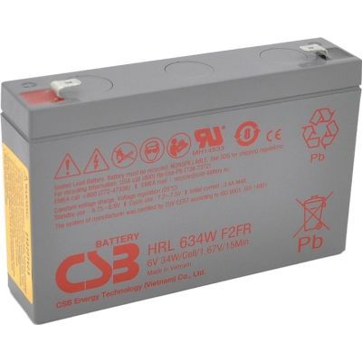 Батарея к ИБП CSB (HRL634WF2FR) 6V 9Ah (HRL634WF2FR)