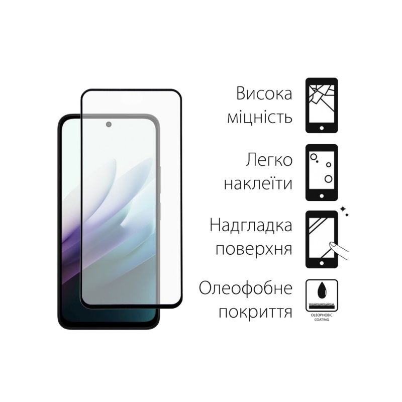 Стекло защитное Dengos Full Glue Xiaomi Redmi 15 Black (TGFG-416)