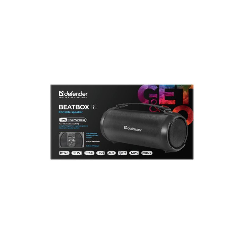 Акустическая система Defender Beatbox 16 Black (65216)