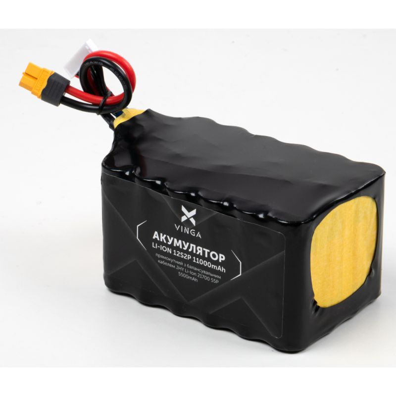 Акумуляторний блок Vinga Li-Ion 12S2P 11000mAh з балансувальним дротом (V12S2P-11000MAH)