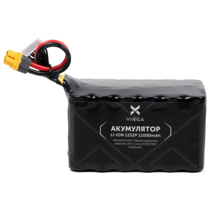 Акумуляторний блок Vinga Li-Ion 12S2P 11000mAh з балансувальним дротом (V12S2P-11000MAH)
