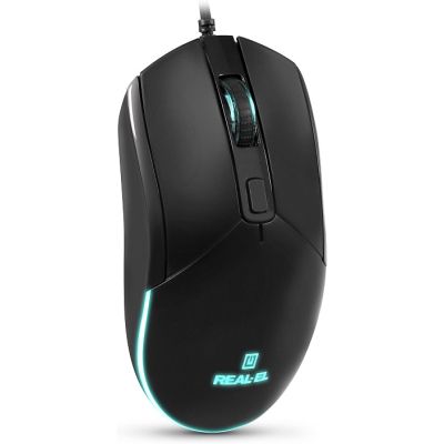 Мышка REAL-EL RM-515 USB Black (EL123200059)