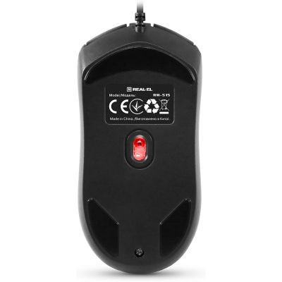 Мышка REAL-EL RM-515 USB Black (EL123200059)
