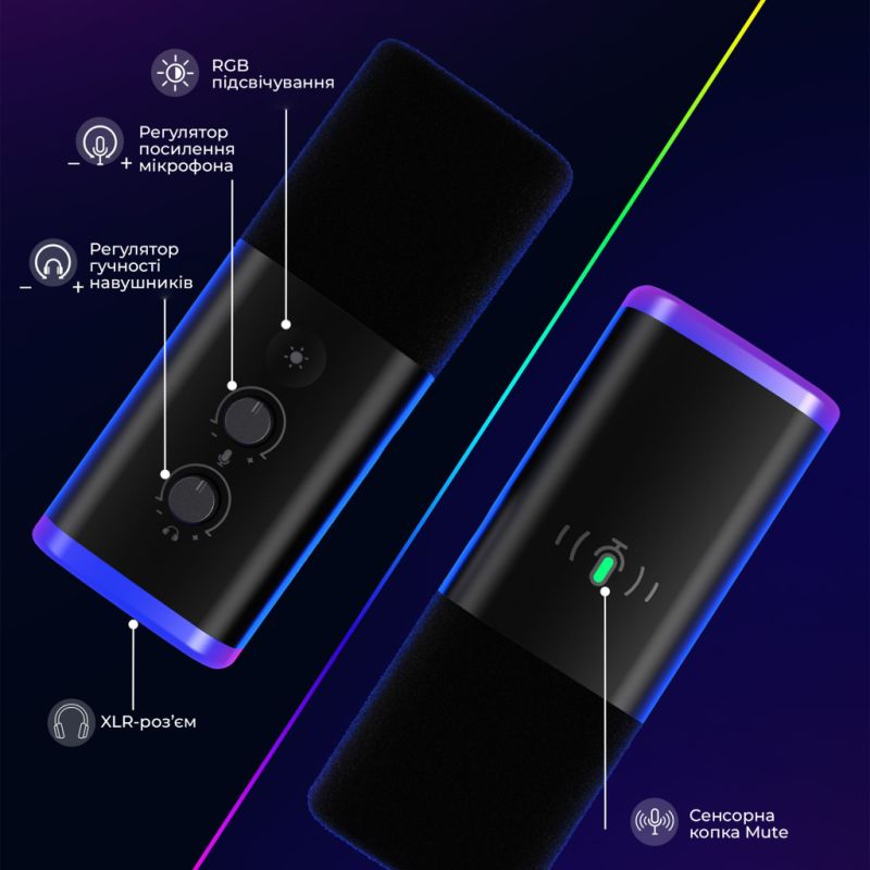 Микрофон Fifine USB Black (AM8T)