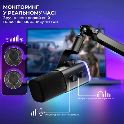 Мікрофон Fifine (AM9W) USB White (AM9W)