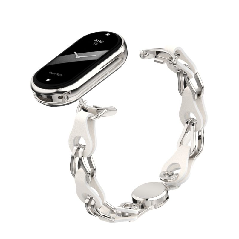 Ремешок для фитнес браслета Armorstandart Chain Wristband для Xiaomi Smart Band 10/9/8 Silver (ARM86889)