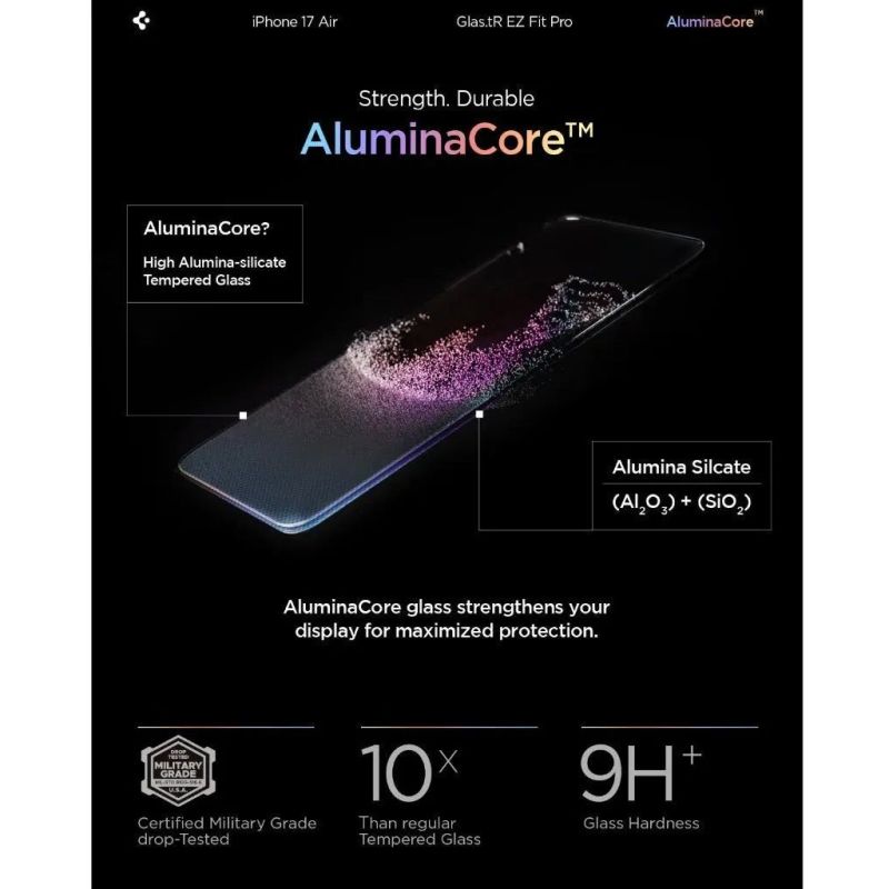 Стекло защитное Spigen Glas.tR EZ Fit Pro HD iPhone 17 Air (AGL09870)