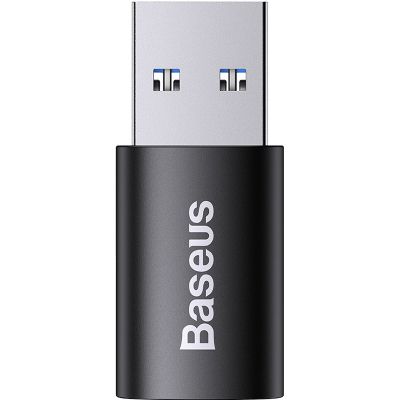 Переходник USB 3.1 M to USB-C F black Baseus (ZJJQ000101)