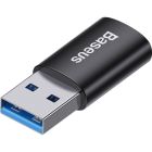 Переходник USB 3.1 M to USB-C F black Baseus (ZJJQ000101)