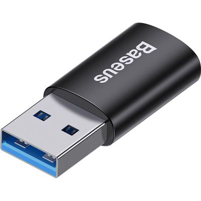 Переходник USB 3.1 M to USB-C F black Baseus (ZJJQ000101)