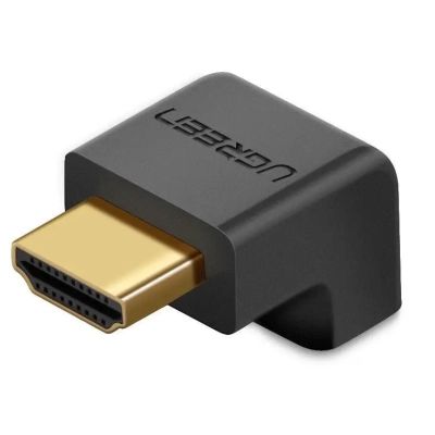 Переходник HDMI M to HDMI F 90° corner Down HD112 black Ugreen (20109)