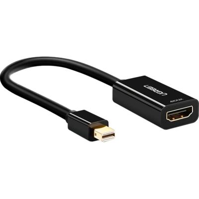 Переходник Mini DisplayPort M to HDMI F 4K 30Hz black Ugreen (40360)