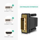 Перехідник DVI 24+1 M to HDMI F black Ugreen (20124)