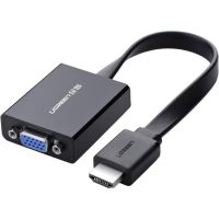 Перехідник HDMI M to VGA F + 3.5mm + Micro USB black Ugreen (40248)