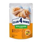 Вологий корм для кішок Club 4 Paws з куркою в соусі 85 г (4820269142527)
