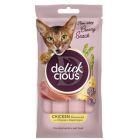 Ласощі для котів Delickcious курка з додаванням сиру та спаржі 4х15 г (4820269145184)