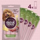 Лакомство для собак Delickcious говядина с добавлением сыра и спаржи 4х15 г (4820269145429)