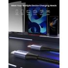 Дата кабель USB-C to USB-C 2.0m 240W space gray Ugreen (90440)