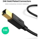 Кабель для принтера USB 2.0 AM/BM 2.0m black Ugreen (20847)