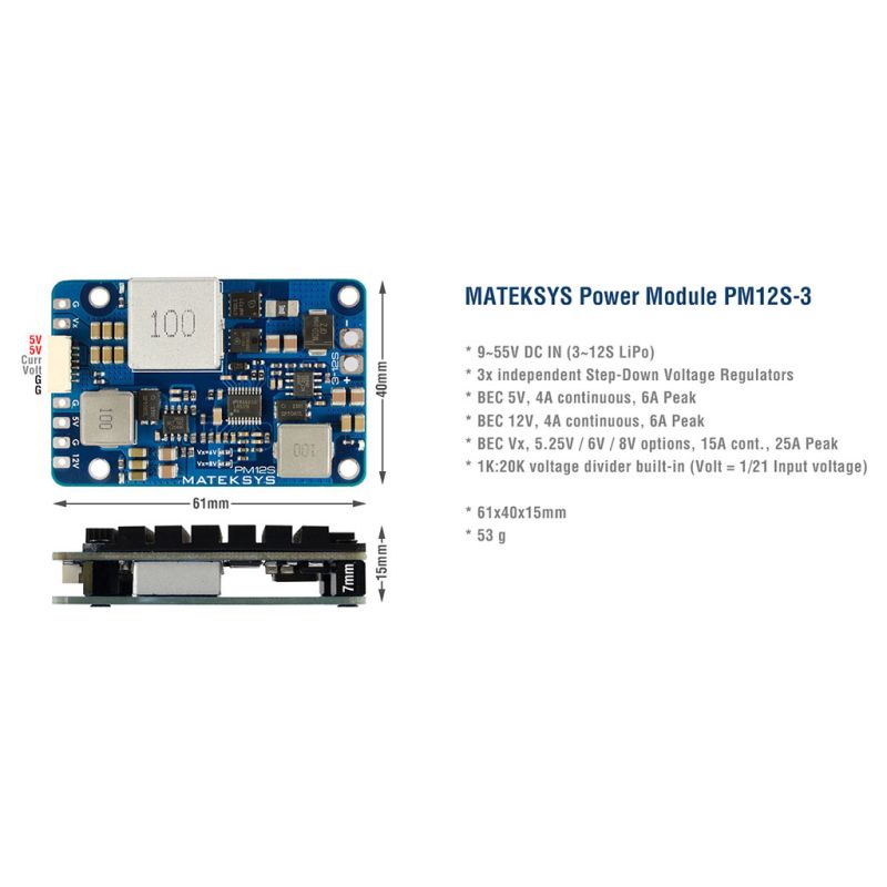 Модуль живлення MATEK PM12S-3 (PM12S3)