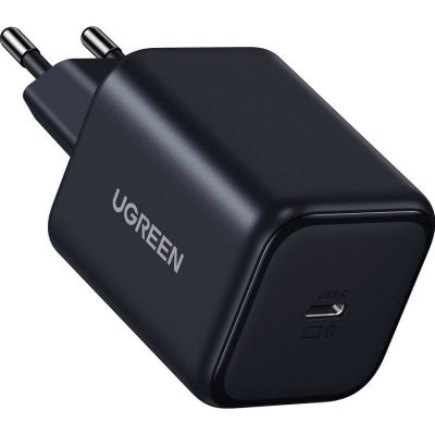 Зарядное устройство Ugreen USB-C GaN 45W + cable USB-C to USB-C X524 black (65054)