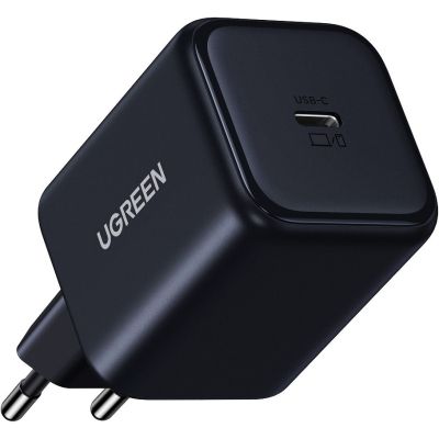 Зарядное устройство Ugreen USB-C GaN 45W + cable USB-C to USB-C X524 black (65054)