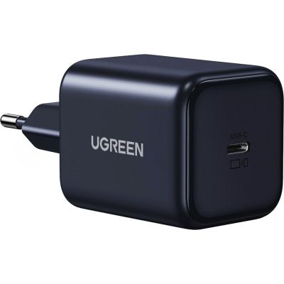 Зарядное устройство Ugreen USB-C GaN 45W + cable USB-C to USB-C X524 black (65054)