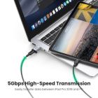 Перехідник USB 3.0 AM to USB-C F gray Ugreen (50533)