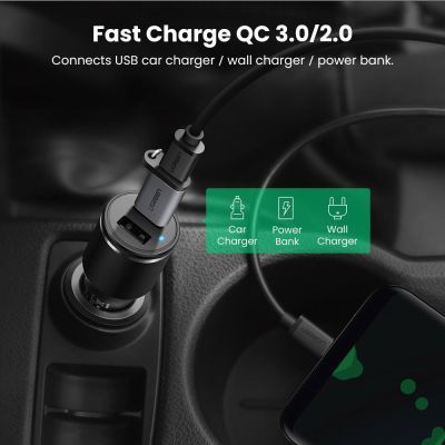 Перехідник USB 3.0 AM to USB-C F gray Ugreen (50533)