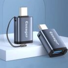 Переходник OTG USB 3.0 AF to USB-C M gray Essager (EZJAC-SRA0G)