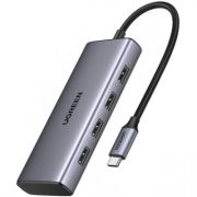 Порт-реплікатор Ugreen Dock CM498 USB 3.0 Type-C -> 1хUSB-A 3.0/3хUSB-A 2.0/2xHDMI 4K 30Гц PD (35897)