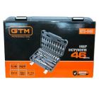 Набор инструментов GTM 46шт. 1/4" 4-14мм, кейс (GTS-046)