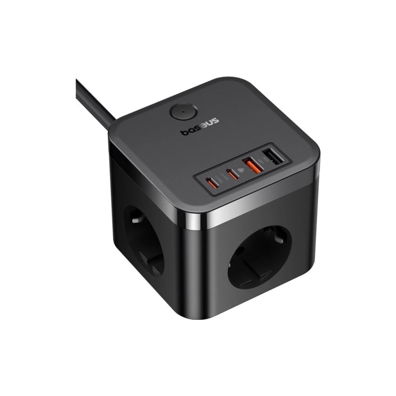 Сетевой фильтр питания Baseus PowerCombo Cube Power Strip (E00066400117-00)