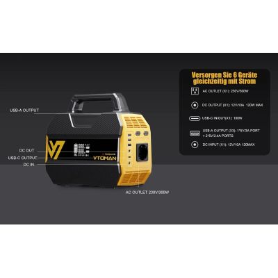 Зарядна станція Vtoman (FlashSpeed 300) 230Wh (FlashSpeed 300)