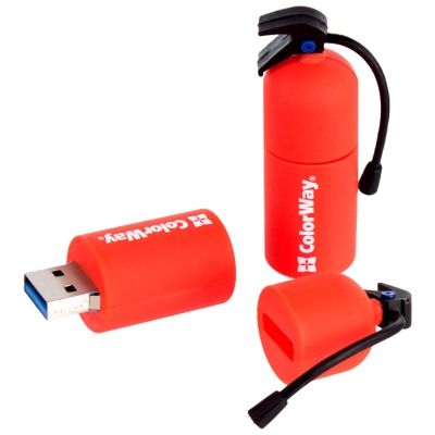 USB флеш накопичувач ColorWay Fire 64 GB USB 3.0 Red (CW-USBFE64)
