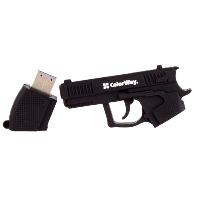 USB флеш накопичувач ColorWay Pistol 32 GB 3.0 Black (CW-USBPL32)