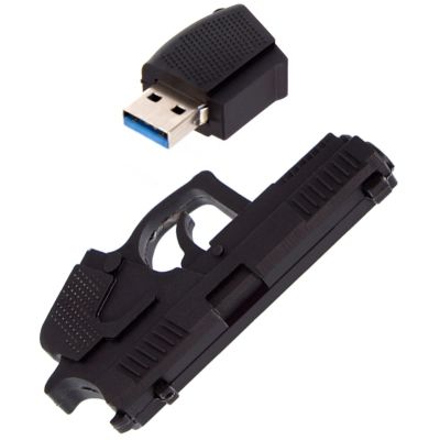 USB флеш накопичувач ColorWay Pistol 64 GB 3.0 Black (CW-USBPL64)