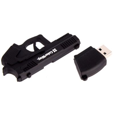 USB флеш накопичувач ColorWay Pistol 64 GB 3.0 Black (CW-USBPL64)