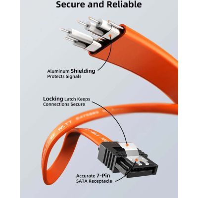 Кабель для передачі даних SATA III 0.5m Cabletime (CA915897)