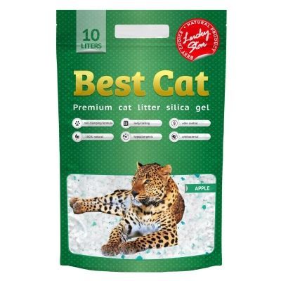 Наполнитель для туалета Best Cat Green Apple Силикагелевый 10 л (4820281500381)