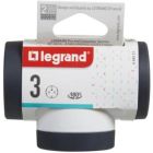 Сетевой разветвитель Legrand ПРЕМІУМ поворотний 3х2К+З бокові розетки, колір Білий/Чорний (694521)